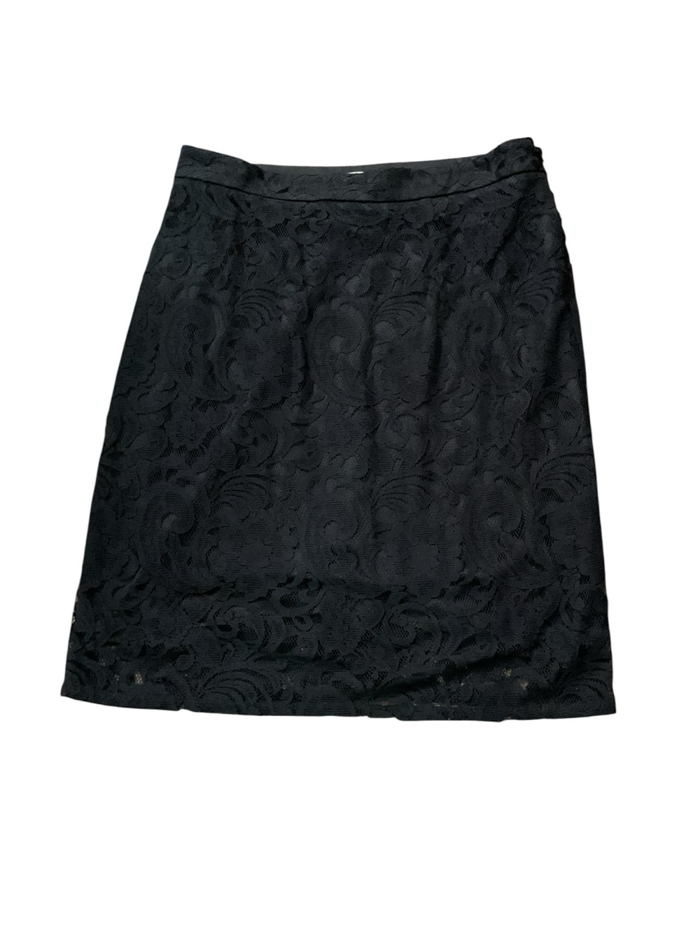Chico's Black Lace Pencil Skirt